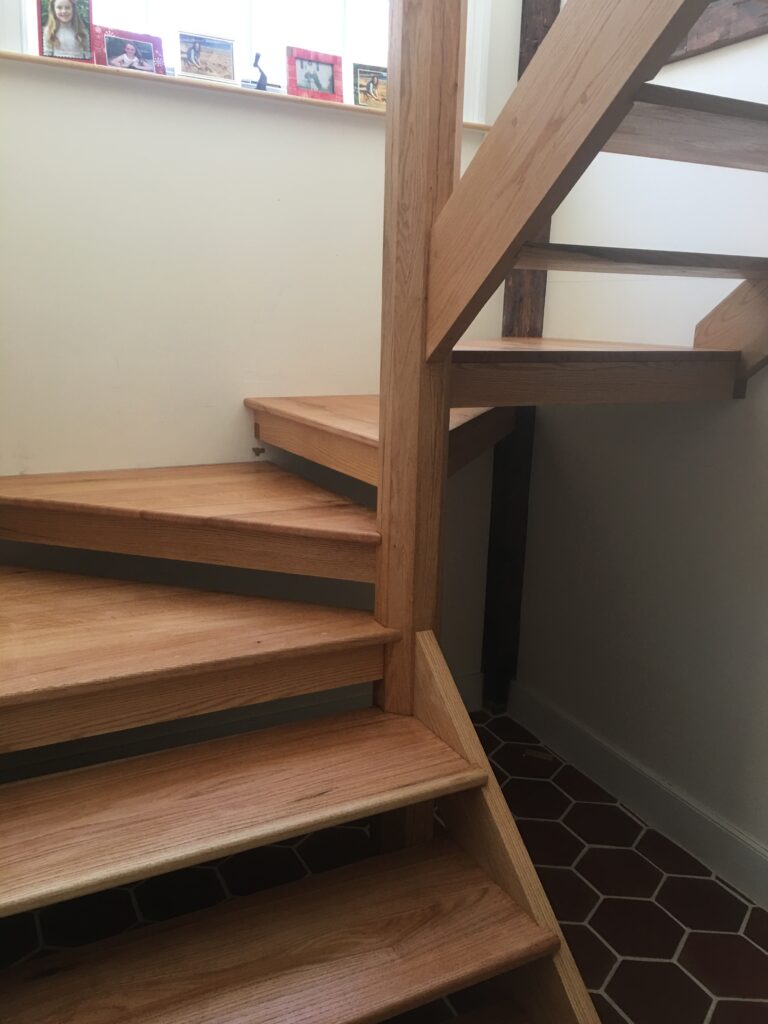 The finished open stair design